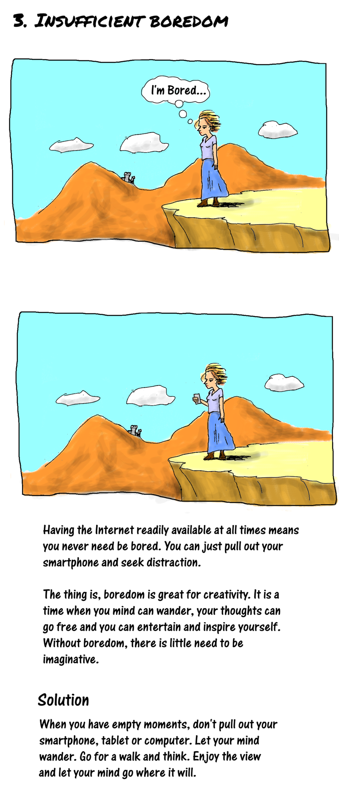 Cartoon story: how the Internet crushes creativity and what you can do about it: part 4