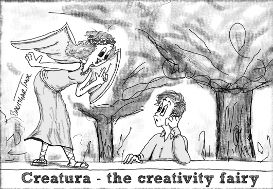 Cartoon: Creatura, the creativity fairy