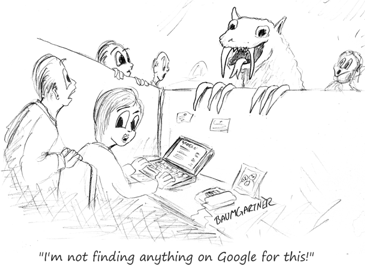 Cartoon: Google doesn't have a solution to this problem