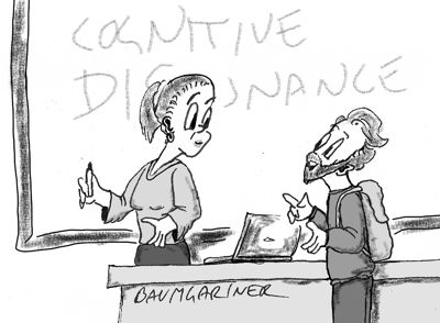 Cartoon: student compliments professor