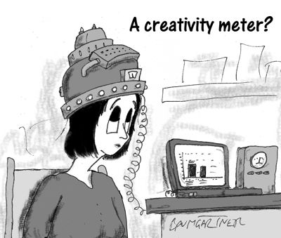 Cartoon: a creativity meter?