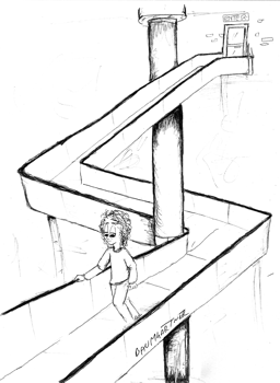 Cartoon: Escher Walkway