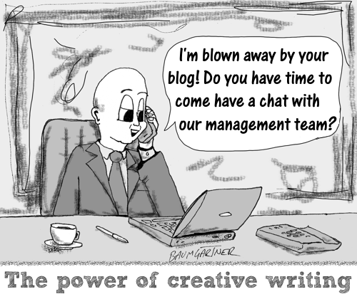 Cartoon: the power of creative writing