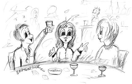 Cartoon - ideas in a pub