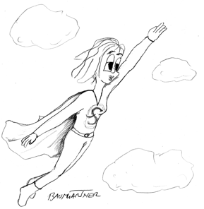 cartoon: superwoman