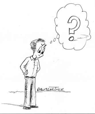 Cartoon: tryng to visualise a non-existant vision