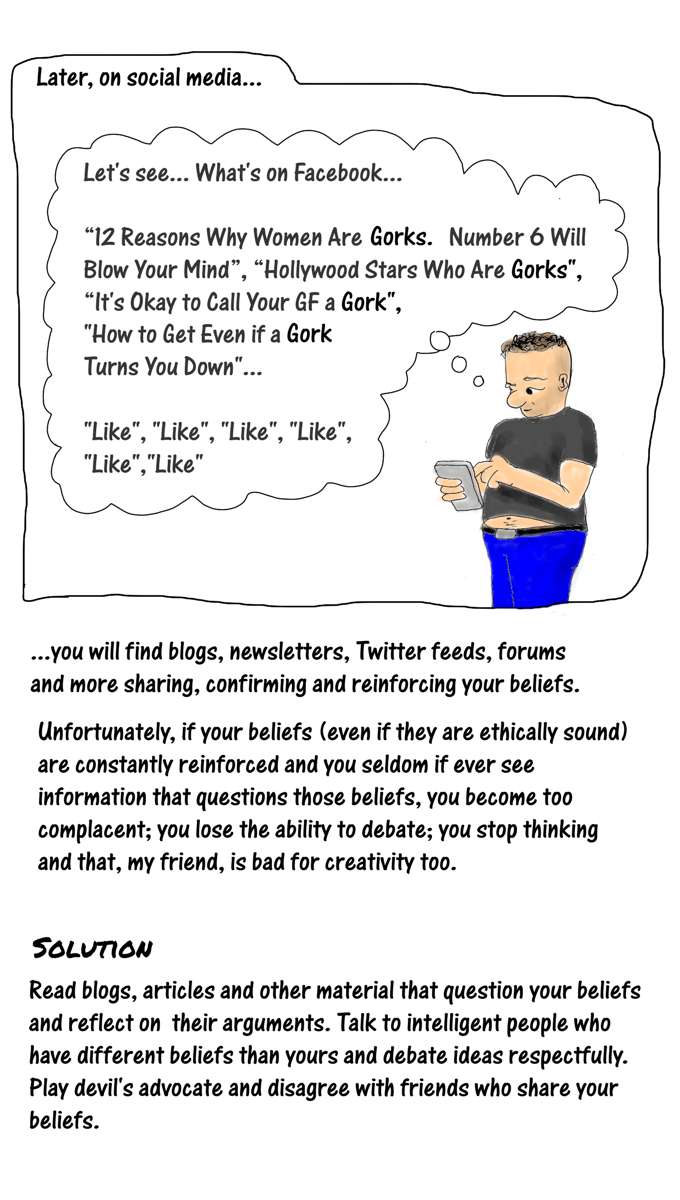 Cartoon story: how the Internet crushes creativity and what you can do about it: part 3